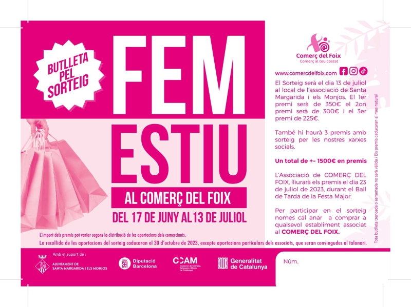 EL COMERÃ‡ DEL FOIX al teu costat, Campanya dâ€™Estiu