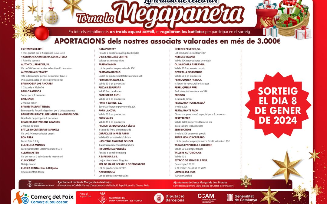 Aportacions a la Campanya Megapanera 2023