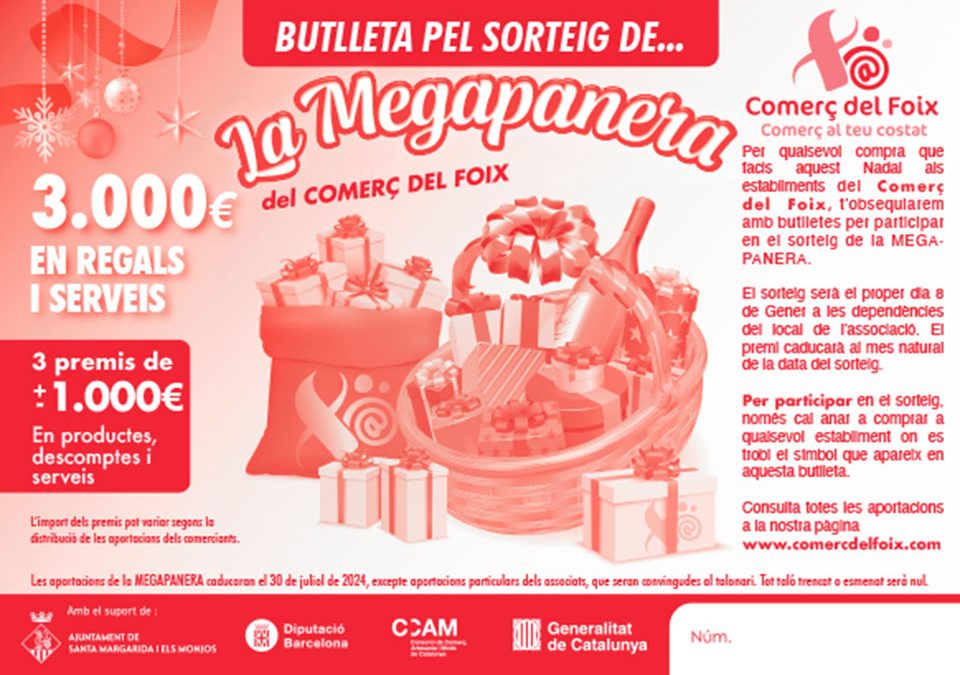 Butlleta pel sorteig de La Megapanera 2023